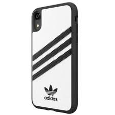 Adidas Moulded Case PU iPhone XR biało-czarny/white-black 32808