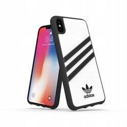 Adidas OR Moulded Case PU iPhone Xs Max biały/white 32809