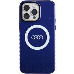 Audi IML Big Logo MagSafe Case iPhone 14  Pro Max 6.7" niebieski/navy blue hardcase AU-IMLMIP14PM-Q5/D2-BE