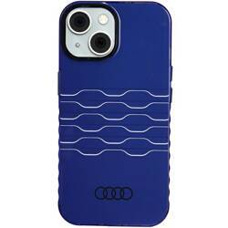 Audi IML MagSafe Case iPhone 15 / 14 /  13 6.1" niebieski/navy blue hardcase AU-IMLMIP15-A6/D3-BE