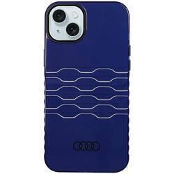 Audi IML MagSafe Case iPhone 15 Plus /  14 Plus 6.7" niebieski/navy blue hardcase AU-IMLMIP15M-A6/D3-BE