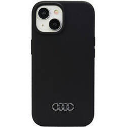 Audi Silicone Case iPhone 15 / 14 / 13  6.1" czarny/black hardcase AU-LSRIP15-Q3/D1-BK