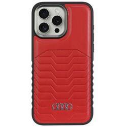 Audi Synthetic Leather MagSafe iPhone 15  Pro 6.1" czerwony/red hardcase AU-TPUPCMIP15P-GT/D3-RD