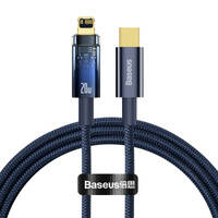 Baseus Explorer Series kabel przewód USB Typ C – Lightning 20W 1m niebieski (CATS000003)