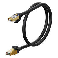 Baseus Speed Seven szybki kabel sieciowy RJ45 10Gbps 0.5m czarny (WKJS010001)