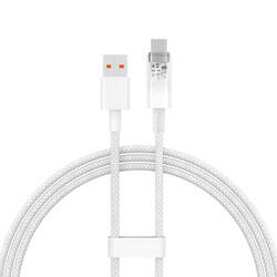 Baseus kabel Explorer USB - USB-C 1,0m biały z kontrolą temperatury 100W