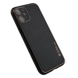 Beline Etui Leather Case iPhone 12 czarny/black