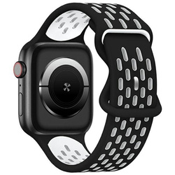 Beline pasek Apple Watch New Sport Silicone 38/40/41mm czarno-biały black/white box