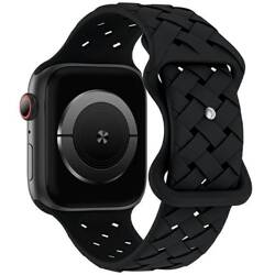 Beline pasek Apple Watch Silicone Woven 38/40/41mm czarny /black box