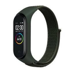 Beline pasek Mi Band 7/6/5/4/3 NylonLoop zielony/green