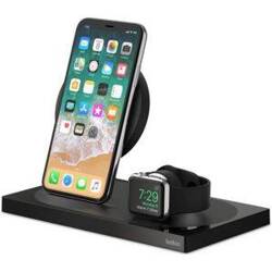 Belkin BOOST CHARGE 2-in-1 charging station 7.5W for iPhone and Apple Watch black Uszkodzone opakowanie