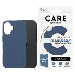 CARE by PanzerGlass Fashion Case iPhone 16 6.1" niebieski/blue MagSafe 1381