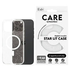 CARE by PanzerGlass Flagship Star Lit Case iPhone 16 Pro Max 6,9" biały/white MagSafe 1344