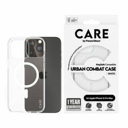 CARE by PanzerGlass Urban Combat Case iPhone 15 Pro Max 6,7" MagSafe biały/white 1420