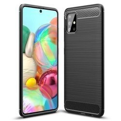 CASE ETUI CARBON LUX CZARNY SAMSUNG GALAXY A71