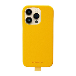 Case & Me Amelie cover in leather effect material for iPhone 14 Pro- Yellow