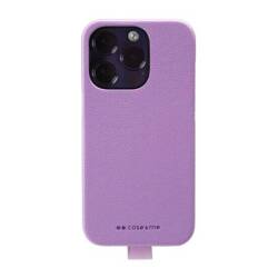 Case & Me Cover Amelie cover in leather effect material for iPhone 14 Pro- Lavender