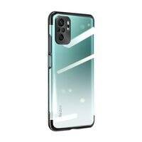 Clear Color case żelowy pokrowiec etui z metaliczną ramką Xiaomi Redmi Note 10 / Redmi Note 10S czarny