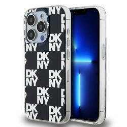 DKNY DKHCP15XHDLCEK iPhone 15 Pro Max 6.7" czarny/black hardcase IML Checkered Mono Pattern