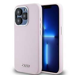 DKNY DKHMP15LSMCHLP iPhone 15 Pro 6.1" różowy/pink hardcase Liquid Silicone Small Metal Logo MagSafe