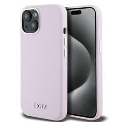 DKNY DKHMP15MSMCHLP iPhone 15 Plus / 14 Plus 6.7" różowy/pink hardcase Liquid Silicone Small Metal Logo MagSafe