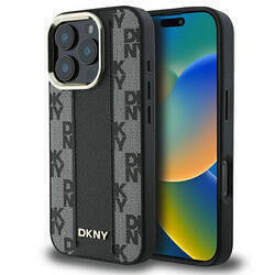 DKNY DKHMP16LPCPVSLK iPhone 16 Pro 6.3" czarny/black hardcase Checkered Pattern Magsafe