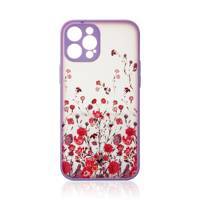 Design Case etui do iPhone 13 Pro pokrowiec w kwiaty fioletowy