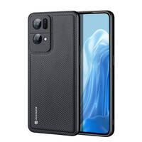 Dux Ducis Fino etui pokrowiec pokryty nylonowym materiałem Oppo Reno7 Pro 5G czarny