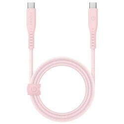 ENERGEA kabel Flow USB-C - USB-C 1.5m różowy/pink 240W 5A PD Fast Charge