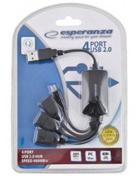 ESPERANZA HUB 4 PORTY USB 2.0 EA114