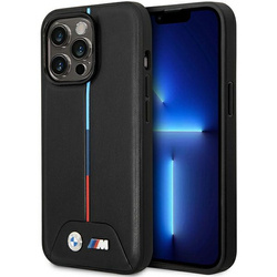 ETUI BMW BMHMP13L22PVTK IPHONE 13 PRO / 13 6.1" CZARNY/BLACK QUILTED TRICOLOR MAGSAFE