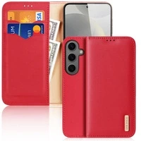Etui Dux Ducis Hivo z klapką i blokadą RFID do Samsung Galaxy S24+ - czerwone