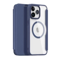 Etui iPhone 15 Pro Max magnetyczny pokrowiec MagSafe z klapką Dux Ducis Skin X Pro - niebieski