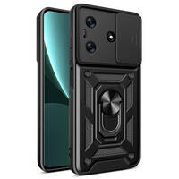 Etui pancerne Hybrid Armor Camshield do Tecno Spark 10 Pro z osłoną na aparat - czarne