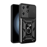 Etui pancerne Hybrid Armor Camshield do Tecno Spark 10 z osłoną na aparat - czarne