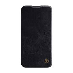 Etui skórzane Nillkin Qin Pro Leather Case do iPhone 14 Pro Max (czarne)