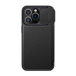 Etui skórzane Nillkin Qin Pro Leather Case do iPhone 14 Pro (czarne)