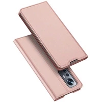 Etui z klapką, portfelem i podstawką Dux Ducis Skin Pro do Xiaomi Poco M6 Pro / Redmi 12/12R - różowe