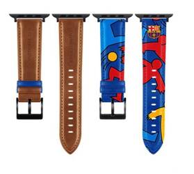 FC Barcelona Apple Watch Band Real Leather 44/45" OCFCBAWBSP45 SP