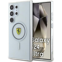 FERRARI FEHMS24LU3CLK S24 ULTRA S928 CZARNY/BLACK HARDCASE IML TRANSP INNER CIRCLE LINE MAGSAFE