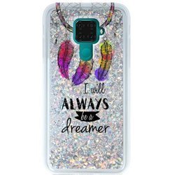 FUNNY CASE ETUI LIQUID DREAMER HUAWEI MATE 30 LITE SREBRNY