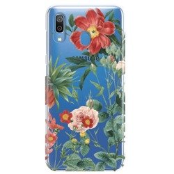 FUNNY CASE ETUI NADRUK KWIATY CZERWONE NA BIAŁYM SAMSUNG GALAXY A30 / A20