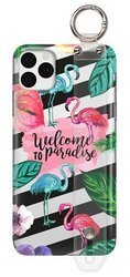 FUNNY CASE ETUI Z UCHWYTEM FLAMINGI IPHONE 11 PRO