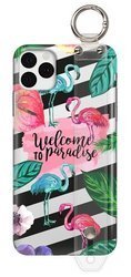 FUNNY CASE ETUI Z UCHWYTEM FLAMINGI IPHONE 11 PRO MAX