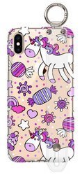 FUNNY CASE ETUI Z UCHWYTEM JEDNOROŻCE IPHONE XS MAX