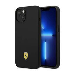 Ferrari FEHCP14SSIBBK iPhone 14 / 15 /  13 6.1" czarny/black hardcase Silicone Metal Logo