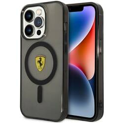 Ferrari FEHMP14XURKK iPhone 14 Pro Max  6.7" czarny/black hardcase Translucent Magsafe