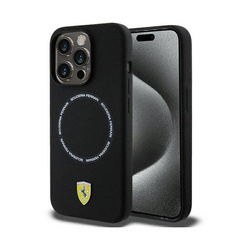 Ferrari FEHMP15XSBAK iPhone 15 Pro Max  6.7" czarny/black hardcase Printed Ring MagSafe