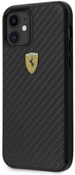 Ferrari FERCAHCP12SBK iPhone 12 mini 5,4" czarny/black hardcase On Track Real Carbon