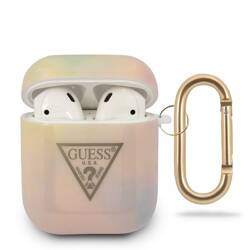 GUESS GUACA2TPUMCGG01 AIRPODS 1/2 COVER RÓŻOWY/PINK TIE & DYE COLLECTION